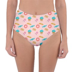 Funny Sweets With Teeth Reversible High-waist Bikini Bottoms by SychEva