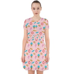 Funny Sweets With Teeth Adorable In Chiffon Dress by SychEva