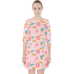 Funny Sweets With Teeth Pocket Dress by SychEva