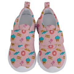 Funny Sweets With Teeth Kids  Velcro No Lace Shoes by SychEva