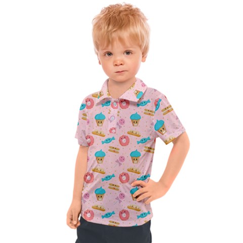 Funny Sweets With Teeth Kids  Polo Tee by SychEva