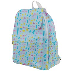 Arcade Dreams Blue  Top Flap Backpack by thePastelAbomination