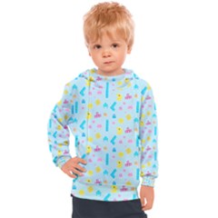 Arcade Dreams Blue  Kids  Hooded Pullover by thePastelAbomination