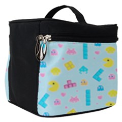 Arcade Dreams Blue  Make Up Travel Bag (small) by thePastelAbomination