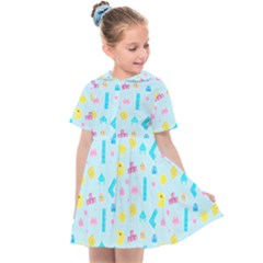 Arcade Dreams Blue  Kids  Sailor Dress by thePastelAbomination