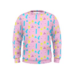 Arcade Dreams Pink Kids  Sweatshirt by thePastelAbomination