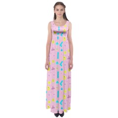 Arcade Dreams Pink Empire Waist Maxi Dress by thePastelAbomination