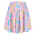 Arcade Dreams Pink High Waist Skirt View2