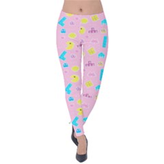 Arcade Dreams Pink Velvet Leggings by thePastelAbomination