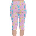 Arcade Dreams Pink Velvet Capri Leggings  View2