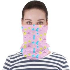 Arcade Dreams Pink Face Seamless Bandana (adult) by thePastelAbomination