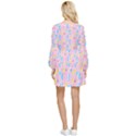 Arcade Dreams Pink Tiered Long Sleeve Mini Dress View2