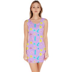 Arcade Dreams Lilac Bodycon Dress by thePastelAbomination