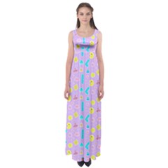 Arcade Dreams Lilac Empire Waist Maxi Dress by thePastelAbomination