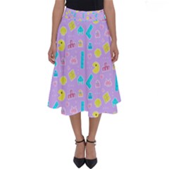 Arcade Dreams Lilac Perfect Length Midi Skirt by thePastelAbomination