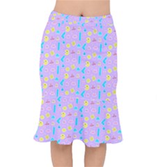 Arcade Dreams Lilac Short Mermaid Skirt