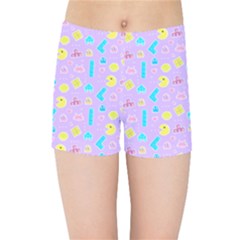 Arcade Dreams Lilac Kids  Sports Shorts by thePastelAbomination