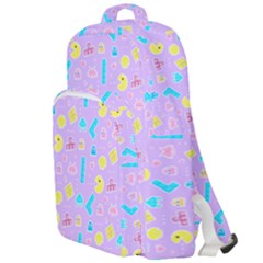 Arcade Dreams Lilac Double Compartment Backpack by thePastelAbomination