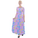 Arcade Dreams Lilac Half Sleeves Maxi Dress View1