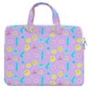 Arcade Dreams Lilac MacBook Pro Double Pocket Laptop Bag View1