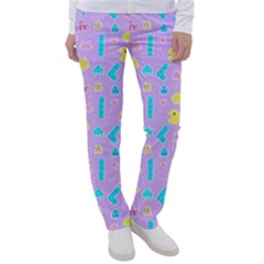 Arcade Dreams Lilac Women s Casual Pants by thePastelAbomination