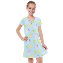 My Adventure Blue Kids  Cross Web Dress by thePastelAbomination