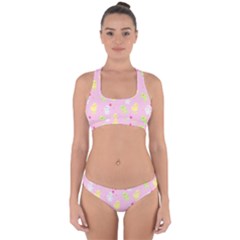 Pastel Adventure Cross Back Hipster Bikini Set