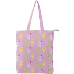 Pastel Adventure Double Zip Up Tote Bag