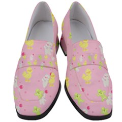 Pastel Adventure Women s Chunky Heel Loafers