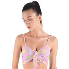 Pastel Adventure Woven Tie Front Bralet