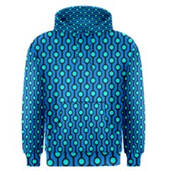 Blue Circles On A Dark Blue Background Men s Core Hoodie by SychEva