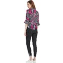 Mixed Signals Loose Horn Sleeve Chiffon Blouse View2