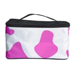 Pink Cow Spots, Large Version, Animal Fur Print In Pastel Colors Cosmetic Storage by Casemiro