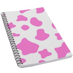 Pink Cow Spots, Large Version, Animal Fur Print In Pastel Colors 5 5  X 8 5  Notebook by Casemiro