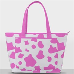 Pink Cow Spots, Large Version, Animal Fur Print In Pastel Colors Back Pocket Shoulder Bag  by Casemiro