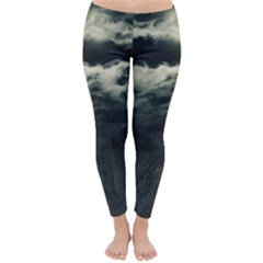 Dark Night Landscape Scene Classic Winter Leggings