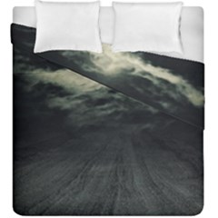 Dark Night Landscape Scene Duvet Cover Double Side (king Size) by dflcprintsclothing