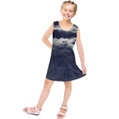 Dark Night Landscape Scene Kids  Tunic Dress