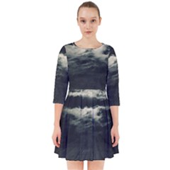 Dark Night Landscape Scene Smock Dress by dflcprintsclothing