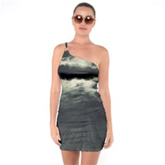 Dark Night Landscape Scene One Soulder Bodycon Dress by dflcprintsclothing