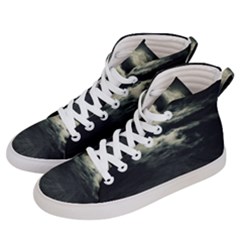 Dark Night Landscape Scene Men s Hi-top Skate Sneakers by dflcprintsclothing