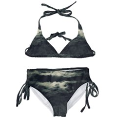 Dark Night Landscape Scene Kids  Classic Bikini Set by dflcprintsclothing