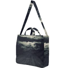 Dark Night Landscape Scene Square Shoulder Tote Bag by dflcprintsclothing