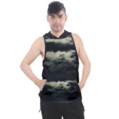 Dark Night Landscape Scene Men s Sleeveless Hoodie