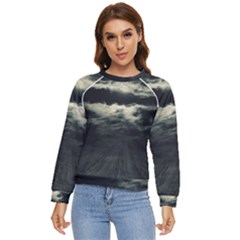 Dark Night Landscape Scene Women s Long Sleeve Raglan Tee