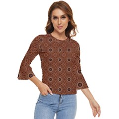 Coffee Press Bell Sleeve Top