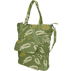 Folk Flowers Pattern Floral Surface Design Seamless Pattern Shoulder Tote Bag by Eskimos