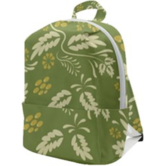 Folk Flowers Pattern Floral Surface Design Seamless Pattern Zip Up Backpack by Eskimos