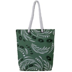 Folk Flowers Pattern Floral Surface Design Seamless Pattern Full Print Rope Handle Tote (small) by Eskimos