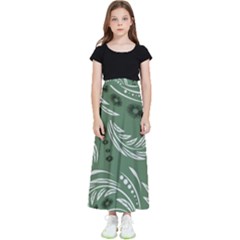 Folk Flowers Pattern Floral Surface Design Seamless Pattern Kids  Flared Maxi Skirt by Eskimos